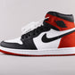 VO - AJ1 red silk black toe