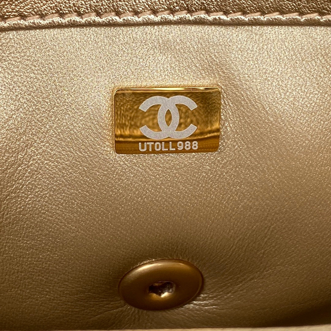 ChanelFlap Bag Small Gold Bag For Women 15cm/6in