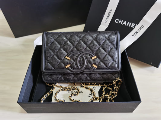 Chanel CO-CO Woc Crossbody Bag 20cm Black