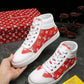 VO - LUV HIgh Top White Red Sneaker