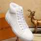 VO - LUV HIgh Top LaCE Up White Sneaker