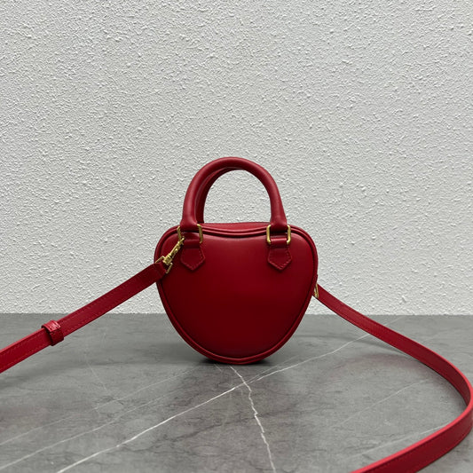 CE Medium Heart Bag Red For Women 6in/14.5cm 198223DUA.27ED