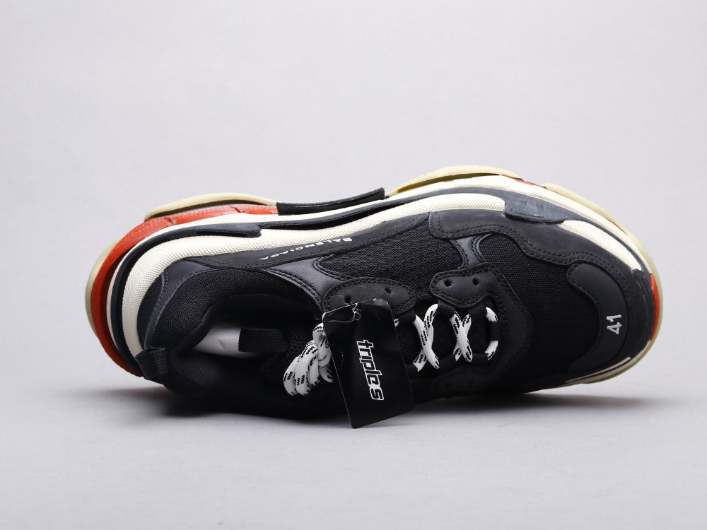 VO - Bla Triple S Black and Red Sneaker