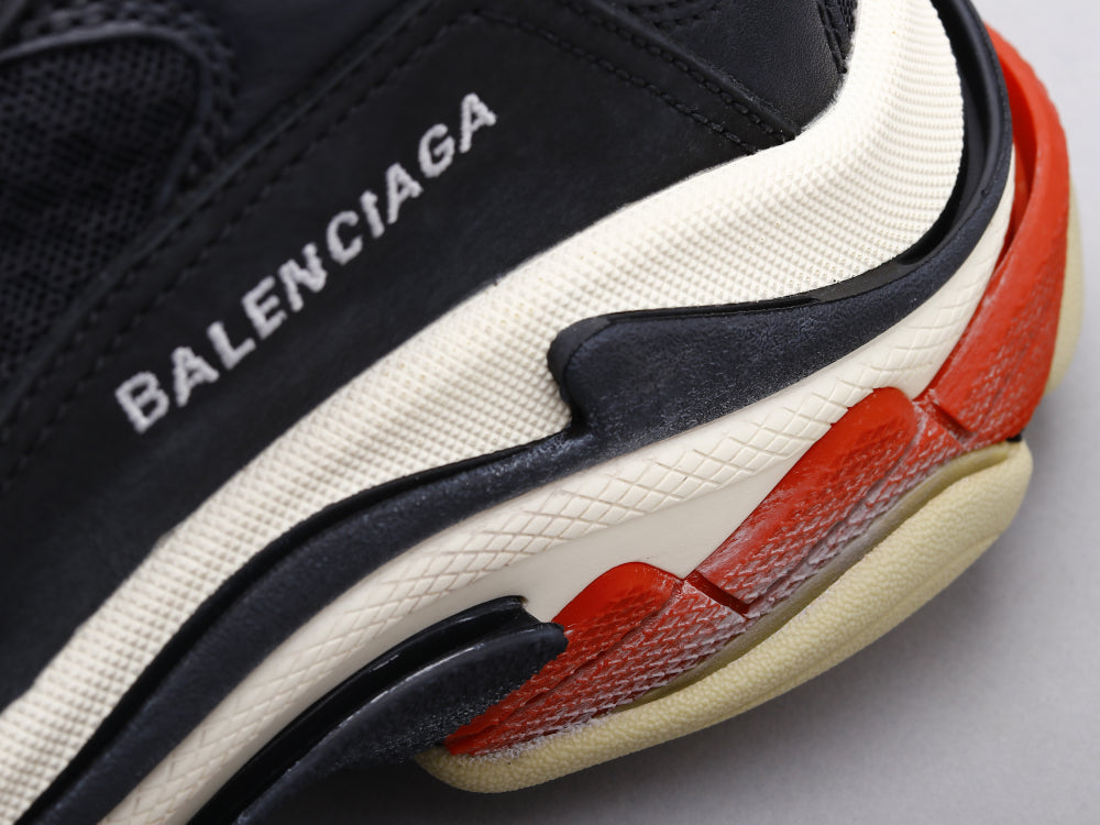 VO - Bla Triple S Black and Red Sneaker