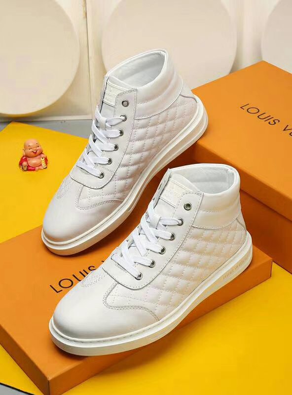 VO - LUV HIgh Top Metal White Sneaker