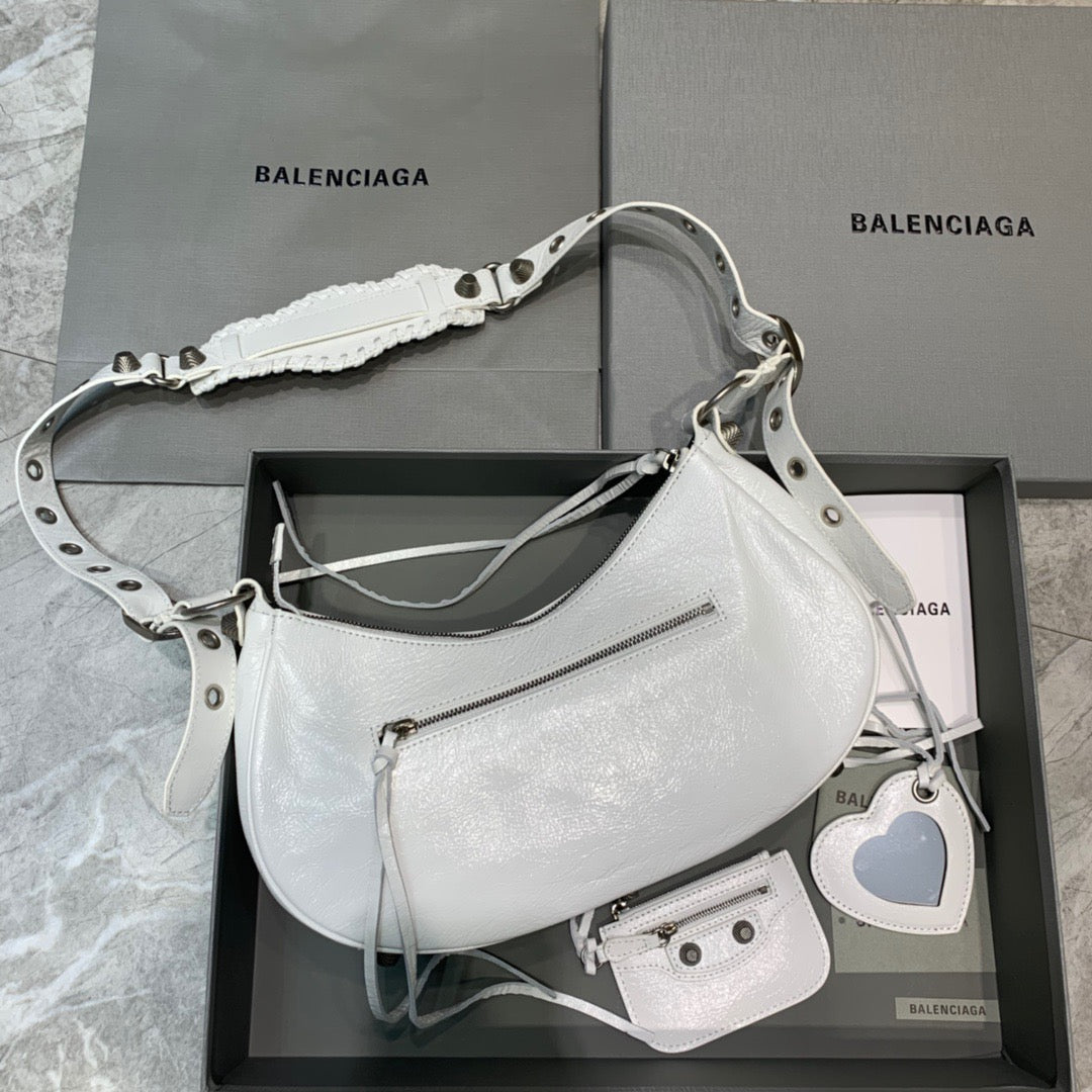 Balen Le Cagole XS Shoulder Bag In White, For Women,  Bags 13in/33cm