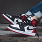 VO - AJ1 red silk black toe