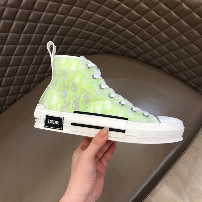 VO - DIR B23 White and Yellow HIGH-TOP SNEAKER