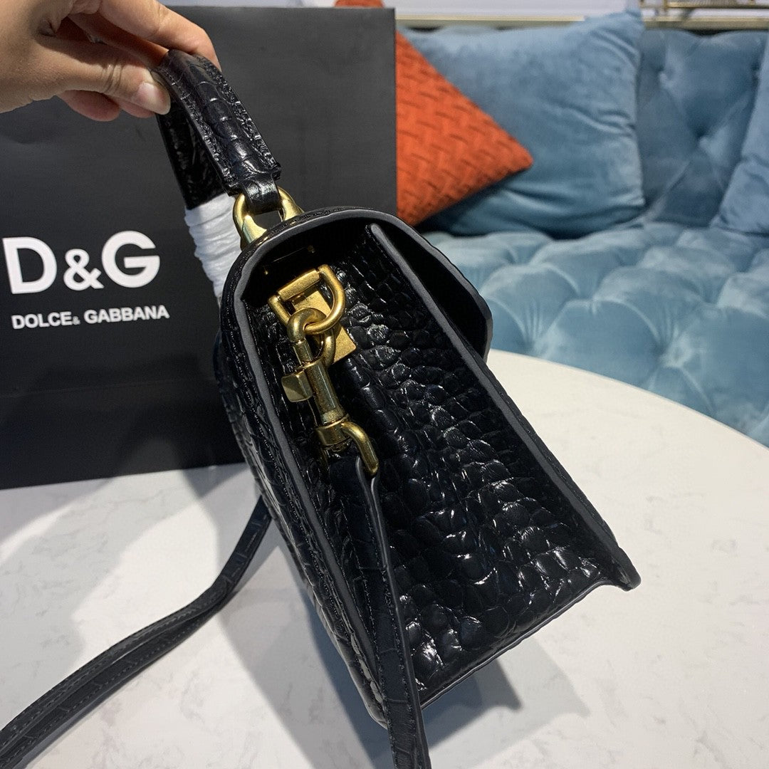 DG Medium Devotion Bag Black For Women 9.5in/24cm