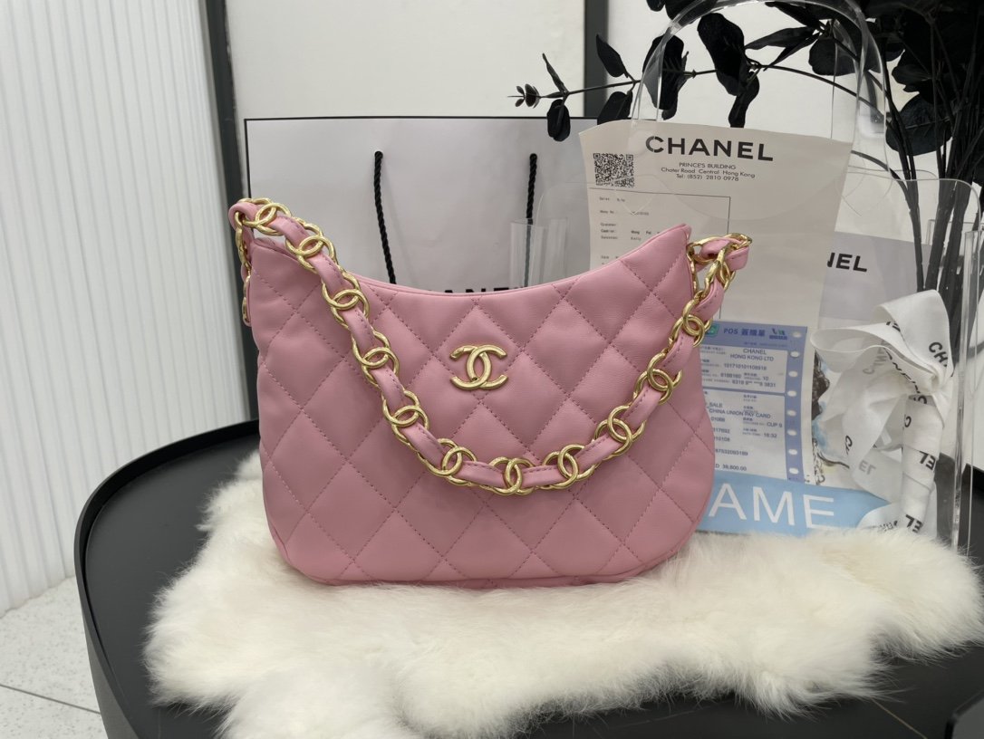 ChanelHobo Handbag PiNike For Women, Women&#8217;s Bags 9.4in/24cm