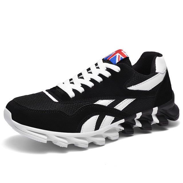 VO -Men Running Shoes Spring PU Leather Blade Sneakers