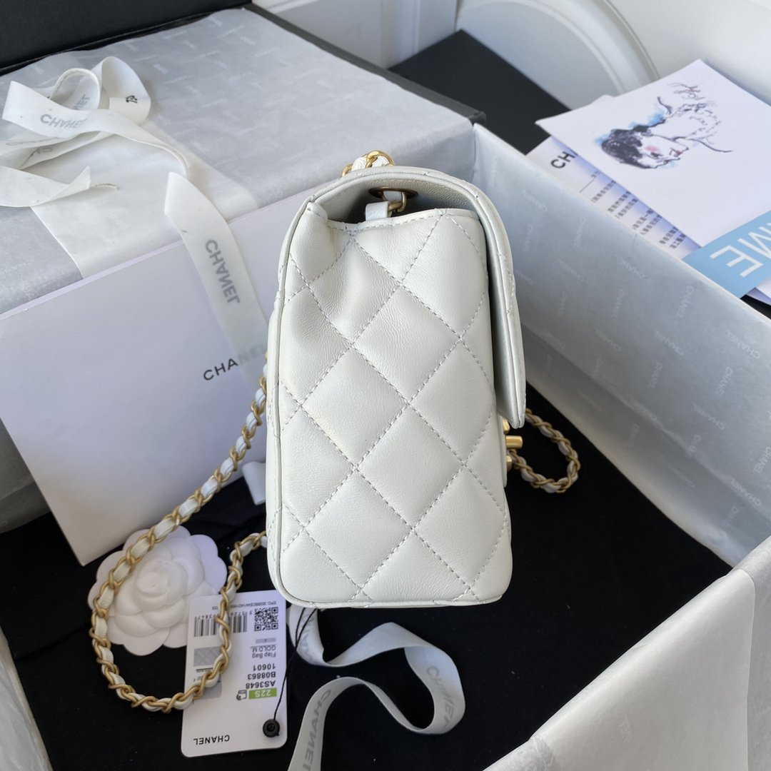 ChanelMini Flap Bag White For Women, Women&#8217;s Bags 6.7in/17cm