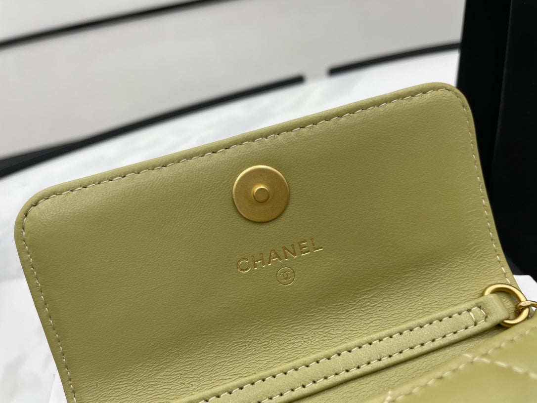 ChanelMini Flap Bag Green For Women, Women&#8217;s Bags 7.5in/19cm