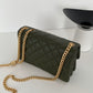 ChanelSmall Flap Bag Green For Women, Women&#8217;s Bags 8.7in/22cm